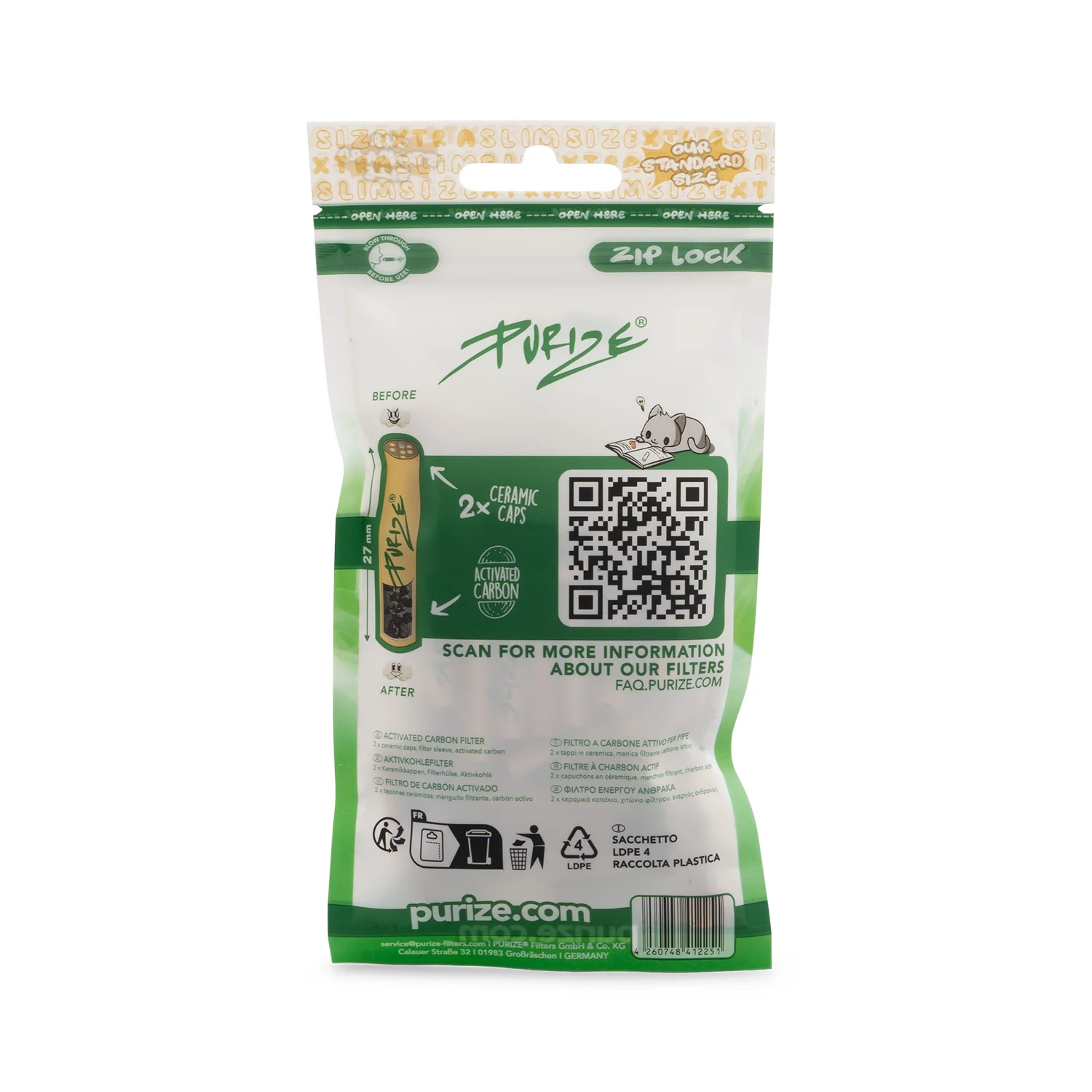 50 purize® xtra slim size | organic 50 purize® xtra slim size | organic