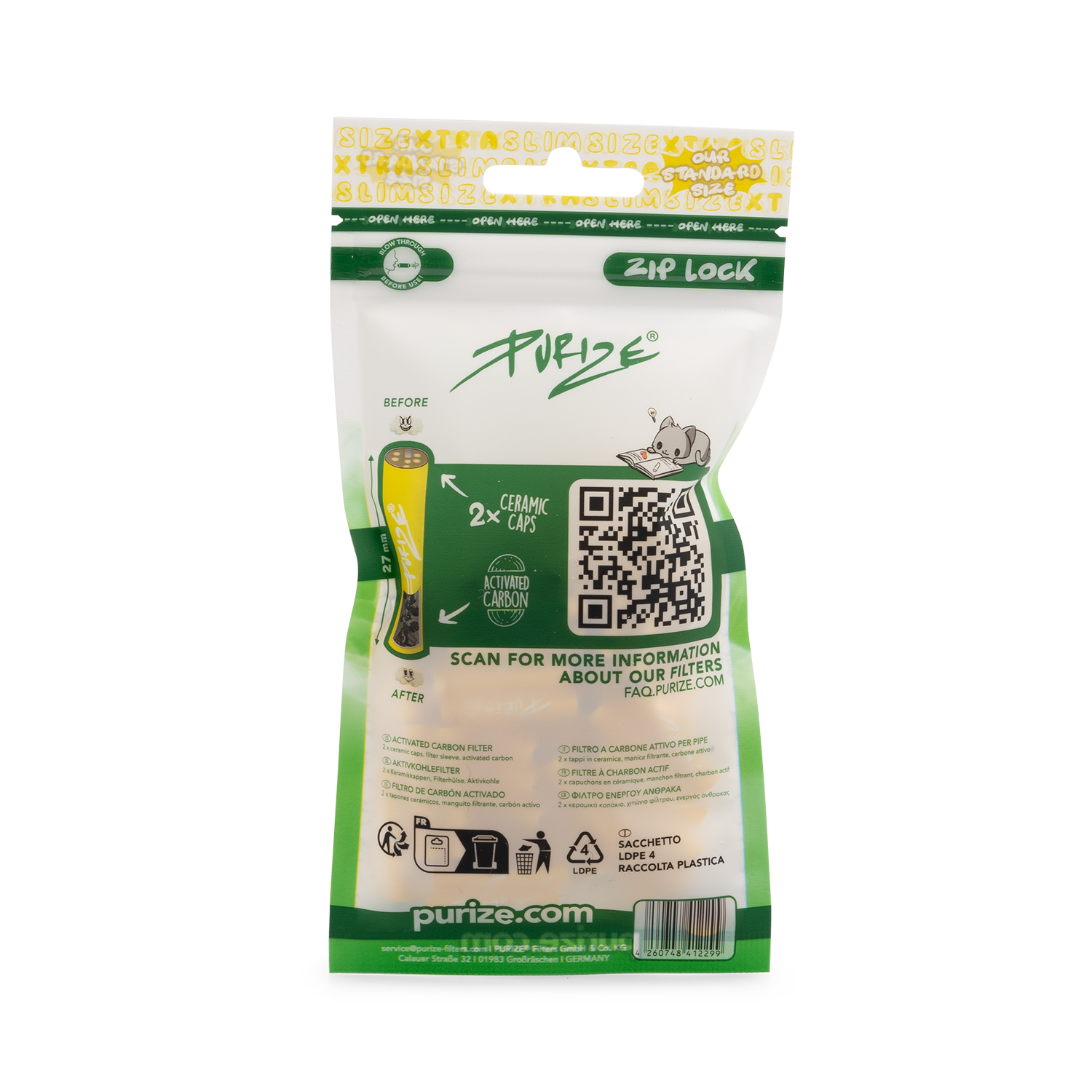 50 purize® xtra slim size | gelb 50 purize® xtra slim size | gelb